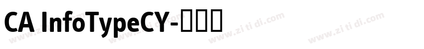 CA InfoTypeCY字体转换